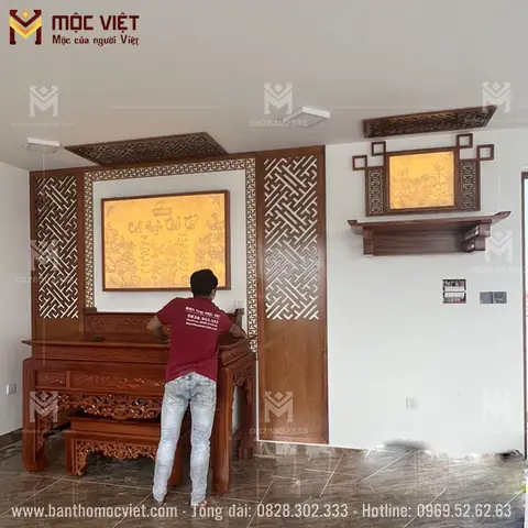 Bàn Thờ Gỗ Hương Cao Cấp Đẹp Được Ưa Chuộng