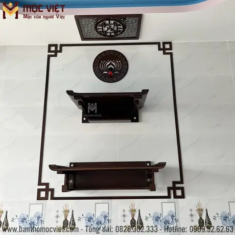 Bàn Thờ Treo Tường 2 Tầng Đẹp