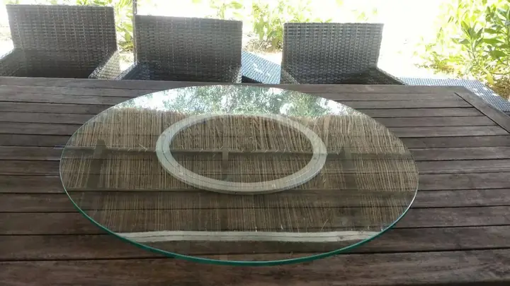 Bàn Tròn Mặt Kính Xoay Bàn Tròn Mặt Kính Xoay