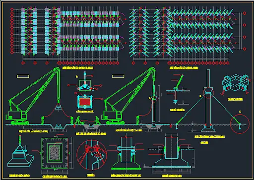 Bản Vẽ Biện Pháp Thi Công Lắp Dựng Kết Cấu Nhà Xưởng Tiền Chế