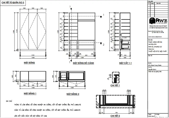 Bản Vẽ Cad Chi Tiết Tủ Quần Áo: Hướng Dẫn & Tài Liệu Tham Khảo