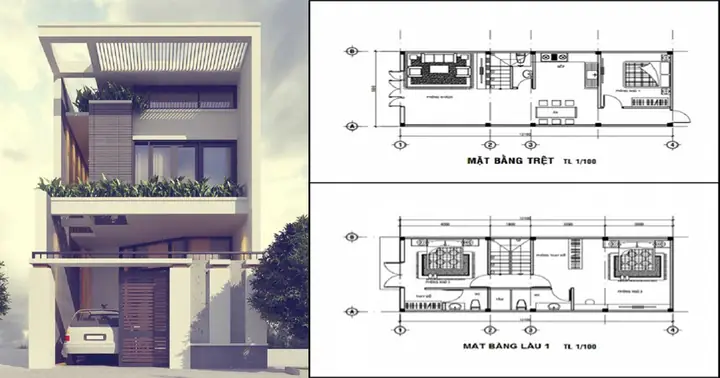 Bản Vẽ Cad Nhà 5x12m: Hướng Dẫn Thiết Kế Tối Ưu Không Gian