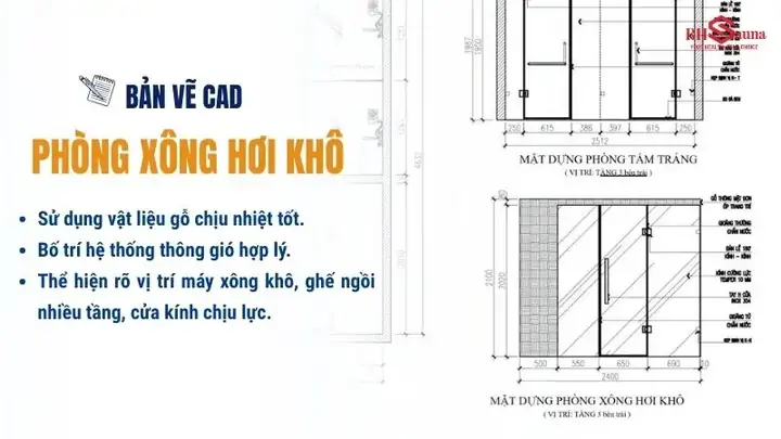 Bản Vẽ Cad Phòng Xông Hơi Khô