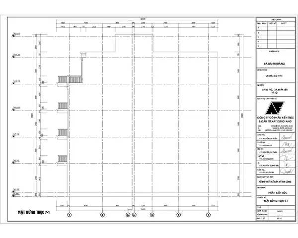 Chia Sẻ Một Số Bản Vẽ Kiến Trúc Trong Hồ Sơ Thiết Kế Chung Cư Mini 5 Tầng Tân Cổ 100m2