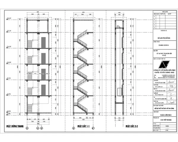 Chia Sẻ Một Số Bản Vẽ Kiến Trúc Trong Hồ Sơ Thiết Kế Chung Cư Mini 5 Tầng Tân Cổ 100m2