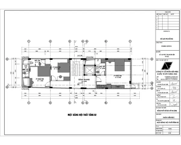 Chia Sẻ Một Số Bản Vẽ Kiến Trúc Trong Hồ Sơ Thiết Kế Chung Cư Mini 5 Tầng Tân Cổ 100m2