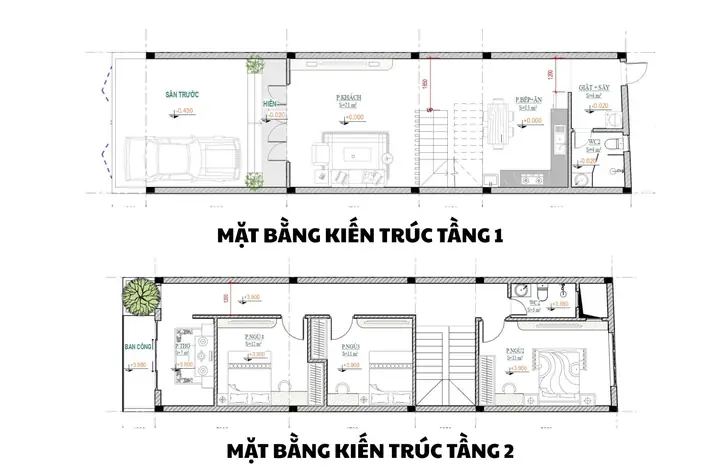 Nhà 5×20 2 Tầng 3 Phòng Ngủ
