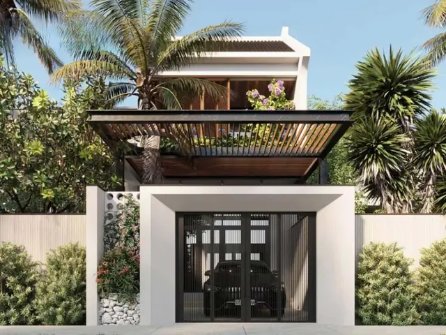 Bản Vẽ Nhà Lệch Tầng 5×20 2 Tầng