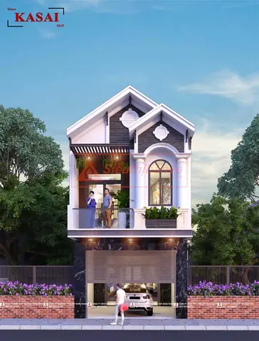 Mẫu Nhà 2 Tầng 5×20 Mái Thái