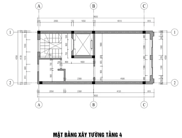 Bản Vẽ Mặt Bằng Xây Tường