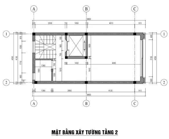 Bản Vẽ Mặt Bằng Xây Tường