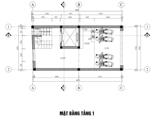 Bản Vẽ Thiết Kế Mặt Bằng Công Năng