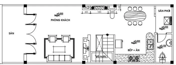 Mặt Bằng Tham Khảo Cho Bản Vẽ Nhà Cấp 4 Có Gác Lửng 4×12 Mặt Bằng Tham Khảo Cho Bản Vẽ Nhà Cấp 4 Có Gác Lửng 4×12