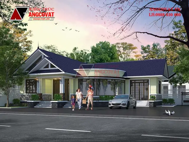 Trước Tiên, Ta Tiền Hành Lựa Chọn Kiểu Kiến Trúc Phù Hợp Cho Bản Vẽ Nhà Cấp 4 Gác Lửng Mái Thái