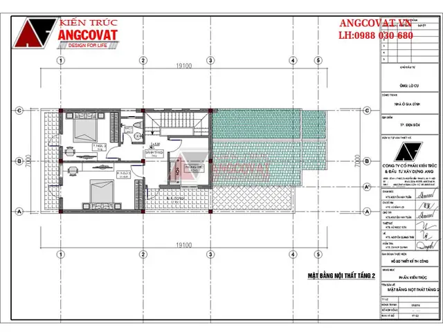 Mẫu 7: Bản Vẽ Nhà Cấp 4 Gác Lửng Mái Thái Kích Thước 7x18m Trẻ Trung, Hấp Dẫn Của Gia Chủ Tại Điện Biên
