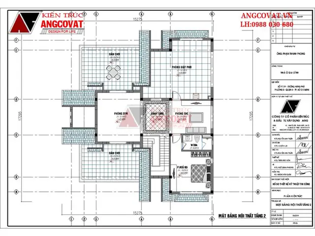 Mẫu 1: Bản Vẽ Nhà Cấp 4 Gác Lửng Mái Thái Phong Cách Châu Âu Diện Tích 190m2