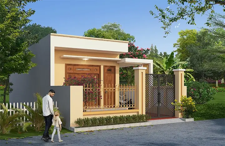 Bản Vẽ Nhà Cấp 4 Ngang 5m
