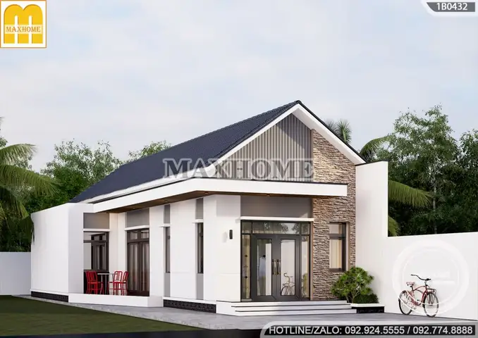 Bản Vẽ Nhà Chữ L 1 Tầng