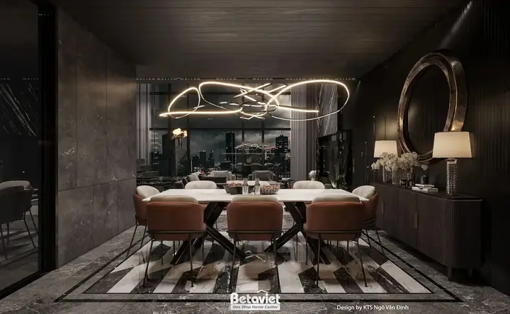 Bản Vẽ Phòng Bếp Tầng Trệt, Không Gian Mở