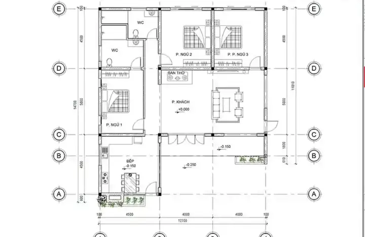 Nhà Cấp 4 Diện Tích 8x13m