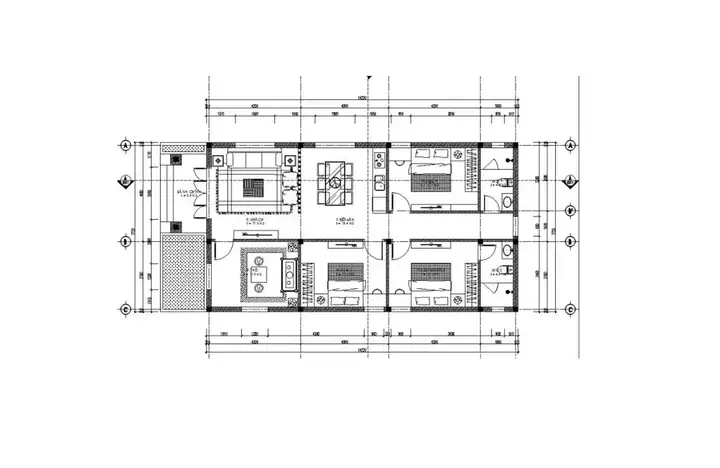 6x12m Bản Vẽ Nhà Cấp 4 6×12