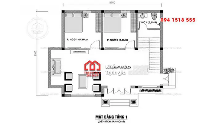Bản Vẽ Nhà Cấp 4 Có Gác Lửng Bản Vẽ Nhà Cấp 4 Có Gác Lửng