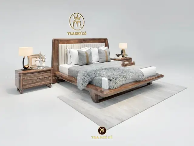 Các Mẫu Giường Gỗ Óc Chó Phổ Biến