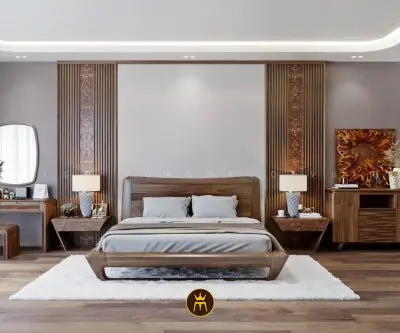 Giường Gỗ Óc Chó V36 Vua Ghế Gỗ