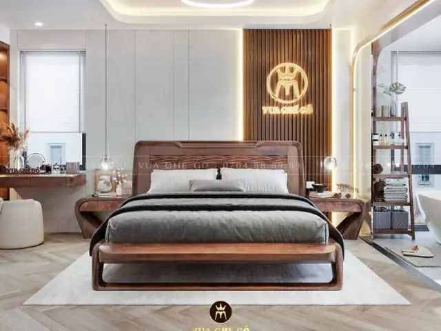 Các Mẫu Giường Gỗ Óc Chó Phổ Biến