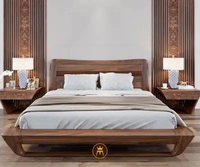Giường Gỗ Óc Chó V36 Vua Ghế Gỗ