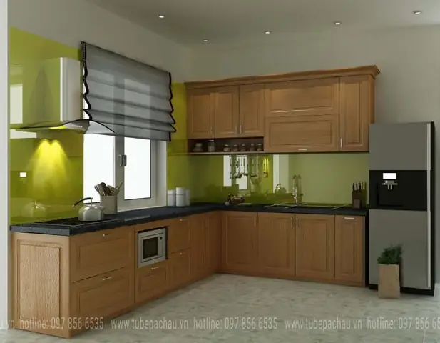 Thông Tin Chung Về Tủ Bếp Gỗ Sồi Mỹ