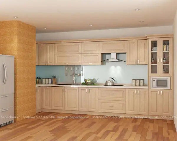 Lưu Ý Khi Thi Công, Lắp Đặt Tủ Bếp Gỗ Sồi Đỏ Cho Gia Đình