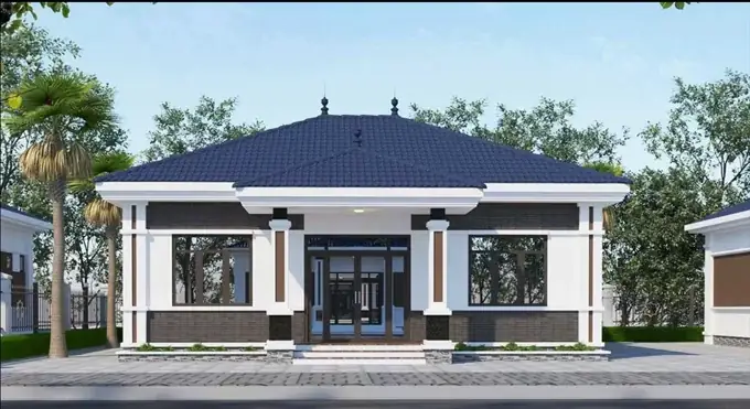 Phối Cảnh Thiết Kế Biệt Thự Nhà Vườn Cấp 4 Đẹp