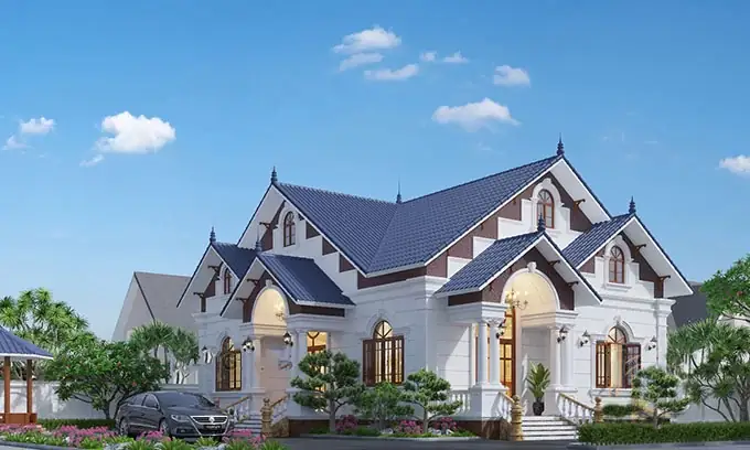 Nhà Vườn Cấp 4 Mái Thái