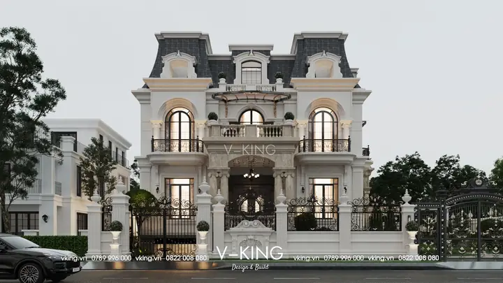 Mẫu Biệt Thự Tân Cổ Điển Kiểu Phápvk23081 Mẫu Biệt Thự Tân Cổ Điển Kiểu Phápvk23081