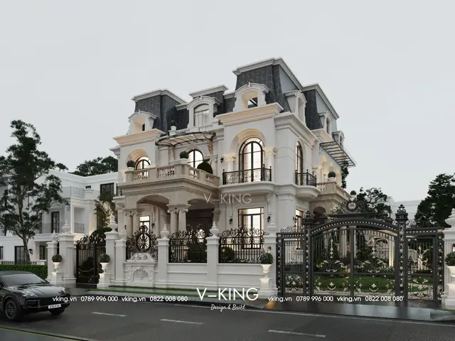 Mẫu Biệt Thự Tân Cổ Điển Kiểu Phápvk23081 Mẫu Biệt Thự Tân Cổ Điển Kiểu Phápvk23081