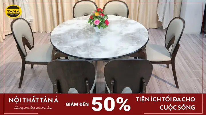 Bộ Bàn Ghế Tròn Cổ