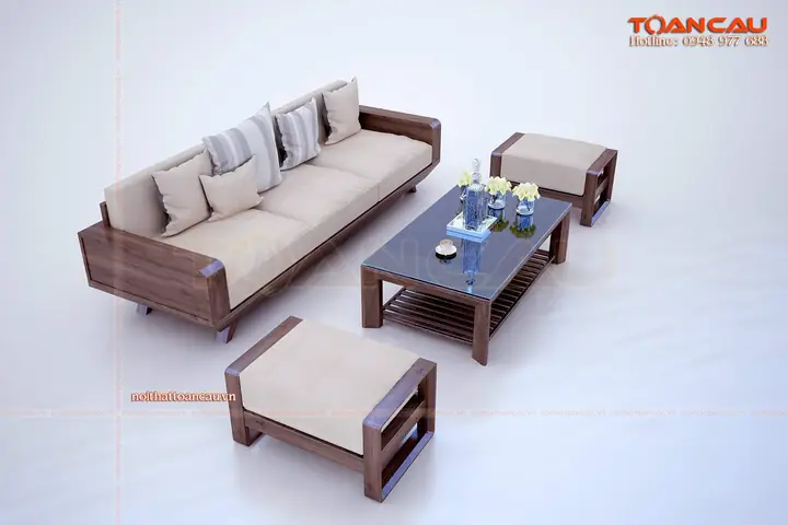 Chi Tiết Vềbàn Ghế Phòng Khách Đẹp Bằng Gỗ Óc Chó– Tc162