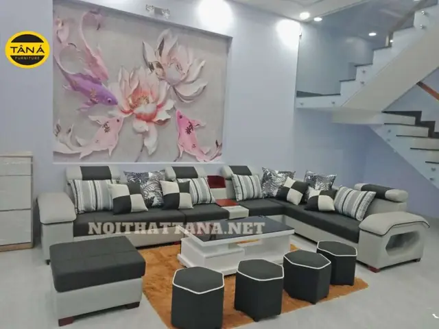 Sofa Nỉ Theo Bộ