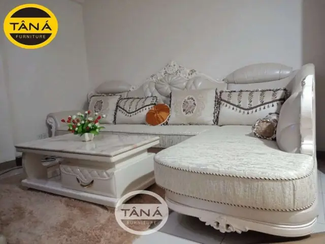 Sofa Nỉ Tân Cổ Điển