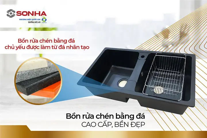 Bồn Rửa Chén Đá Làm Từ Chất Liệu Gì?