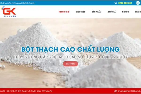 Bột Thạch Cao Gia Khâm Bột Thạch Cao Gia Khâm