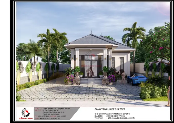 Nhá»¯ng Máº«u Biá»t Thá»± Äáº¹p 1 Táº§ng Sã¡ng Táº¡o Do Kiáº¿n An Vinh Triá»n Khai Thiáº¿t Káº¿