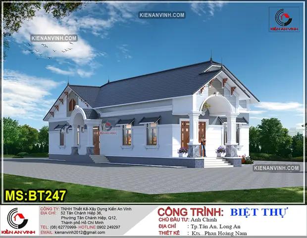 Nhá»¯ng Máº«u Biá»t Thá»± Äáº¹p 1 Táº§ng Sã¡ng Táº¡o Do Kiáº¿n An Vinh Triá»n Khai Thiáº¿t Káº¿