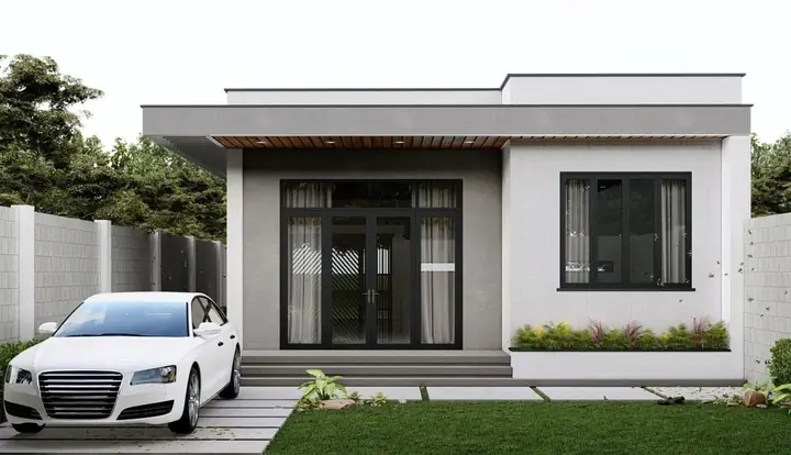 Nhà Cấp 4 Mái Bằng Phong Cách Châu Âu