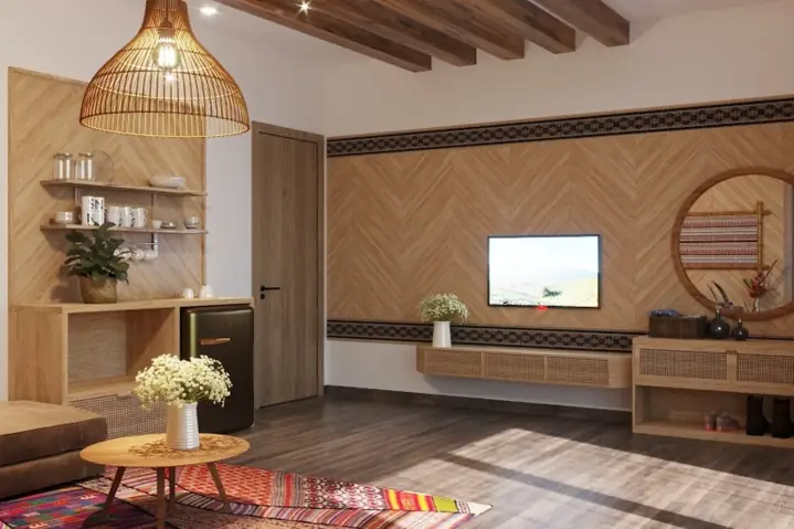 Kiểu Ốp Tường Xương Cá