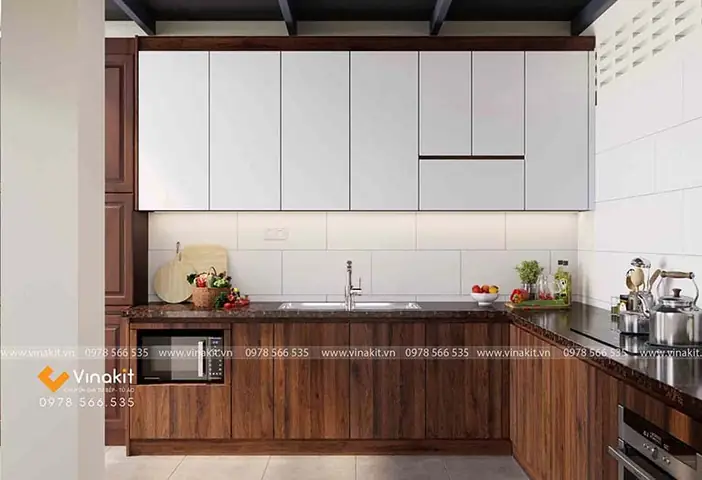 Tủ Bếp Làm Bằng Gỗ Công Nghiệp Mfc