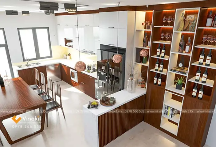 Tủ Bếp Làm Từ Gỗ Công Nghiệp Mdf