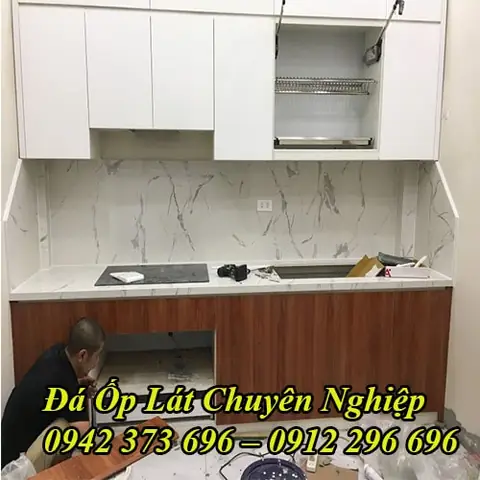 Mẫu Đá Mặt Bàn Bếp Nhân Tạo Vân Vẽ