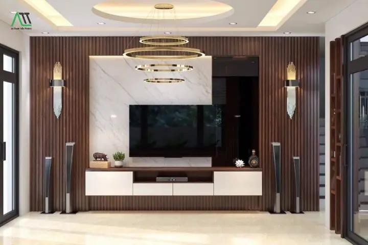 Mẫu Nhựa Ốp Tường Phòng Khách Đẹp